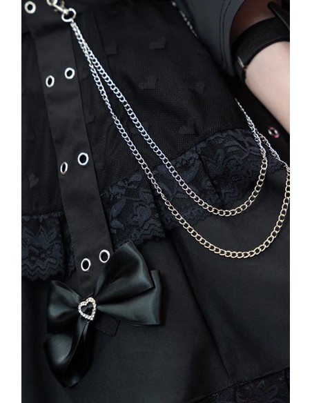 Love Punk Skirt in Black - ACDC RAG