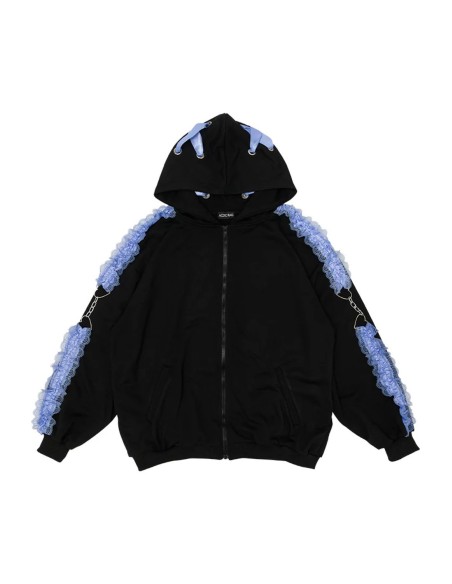 Love Punk Jacket in Black x Indigo - ACDC Rag