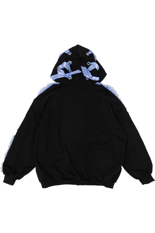 Love Punk Jacket in Black x Indigo - ACDC Rag