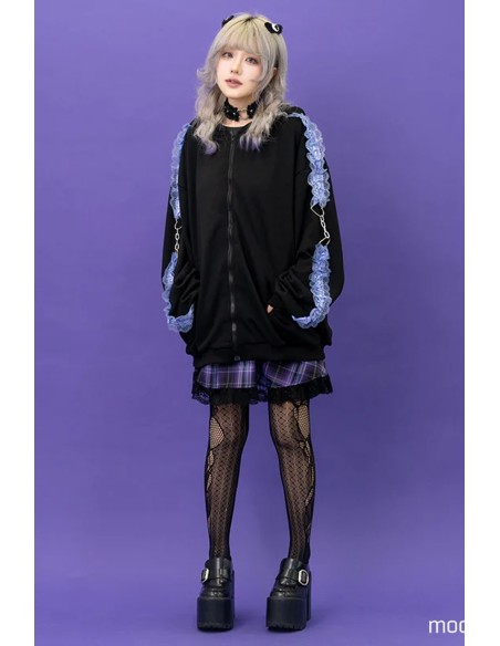 Love Punk Jacket in Black x Indigo - ACDC Rag