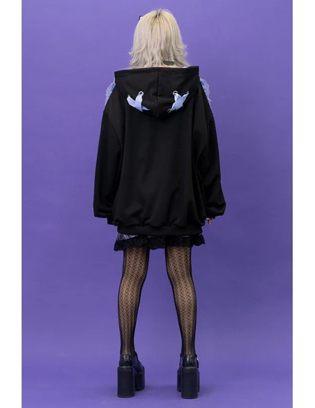 Love Punk Jacket in Black x Indigo - ACDC Rag