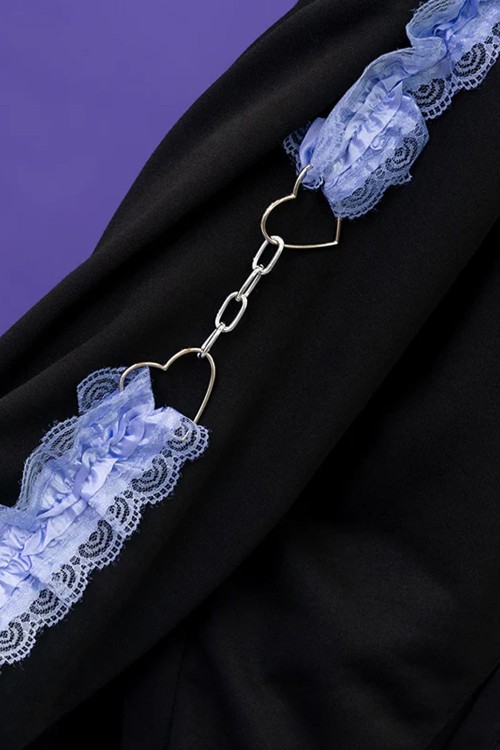 Love Punk Jacket in Black x Indigo - ACDC Rag