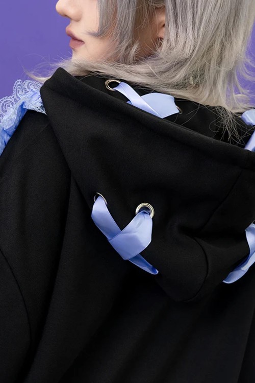 Love Punk Jacket in Black x Indigo - ACDC Rag