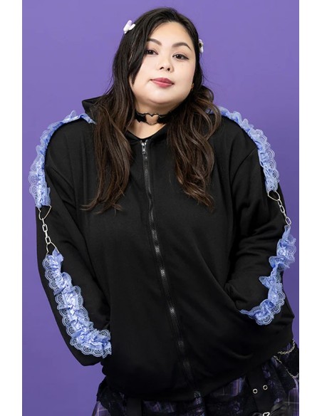 Chaqueta Love Punk en Negro x Indigo - ACDC Rag