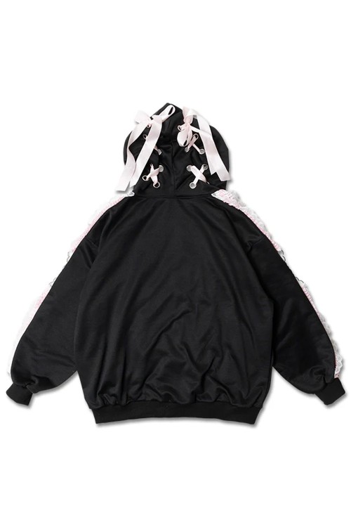 Love Punk Jacket in Black x Pink - ACDC Rag