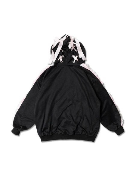 Chaqueta Love Punk en Negro x Rosa - ACDC Rag