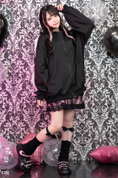 Chaqueta Love Punk en Negro x Rosa - ACDC Rag