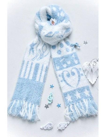 Blue Notes & Piano Extra Long Scarf - Hashtag DDD