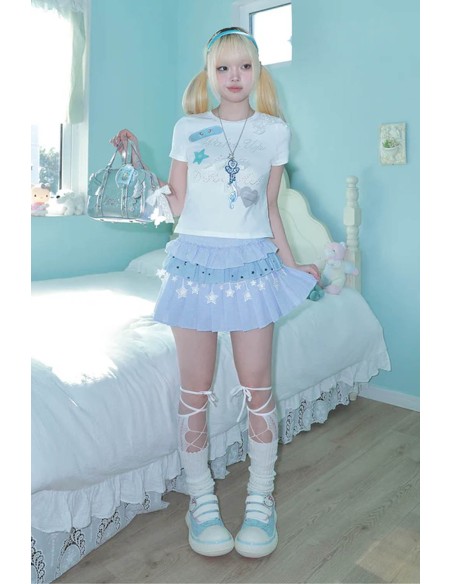 Falda con Shorts Blue Star Cake - Hashtag DDD