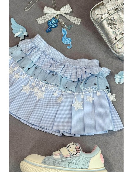 Skirt with Shorts Blue Star Cake - Hashtag DDD