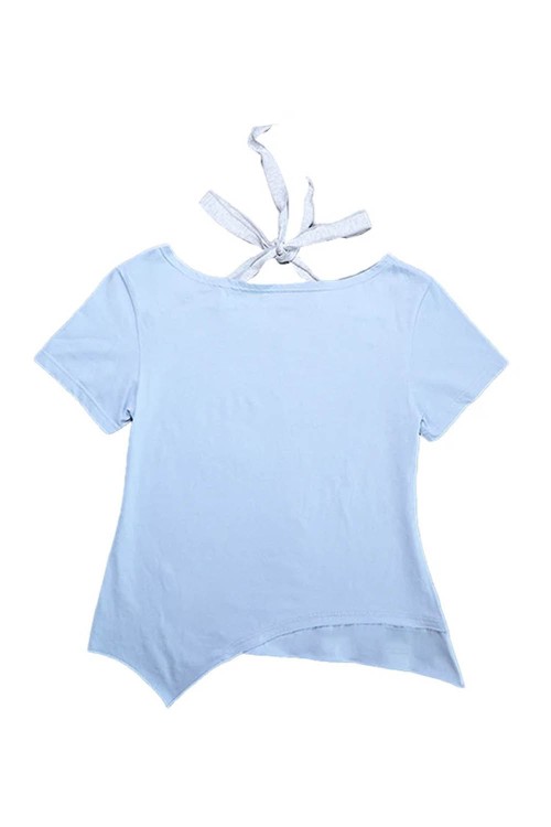 Blue Anime Girl Asymmetrical Top - Hashtag DDD