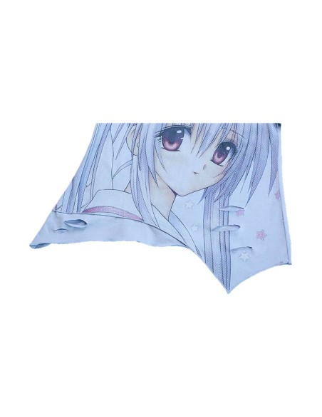 Blue Anime Girl Asymmetrical Top - Hashtag DDD