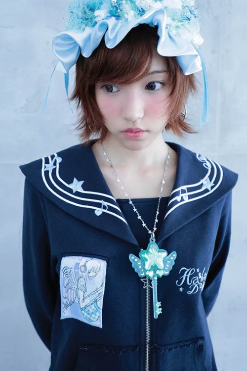 Navy Blue Seifuku Jacket - Hashtag DDD x Oooctopus