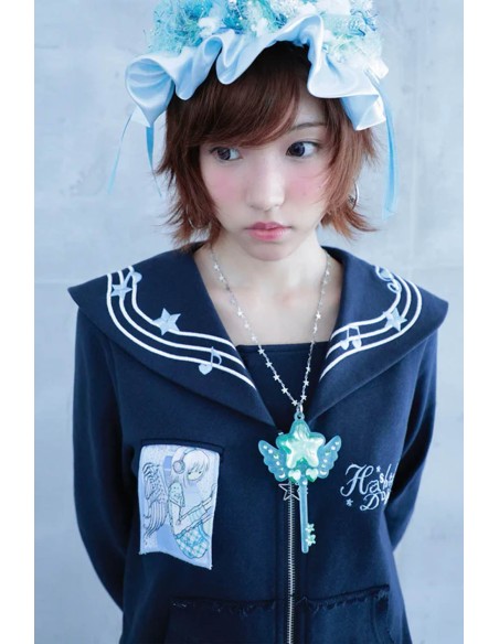 Navy Blue Seifuku Jacket - Hashtag DDD x Oooctopus