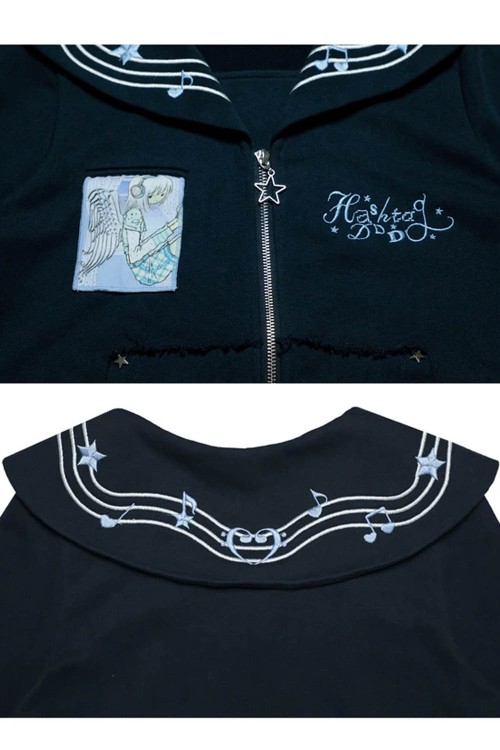 Chaqueta Seifuku Azul Marino - Hashtag DDD x Oooctopus