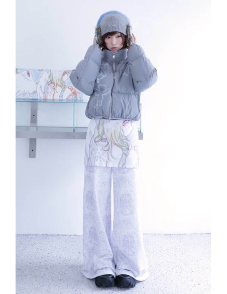 Long Trousers with White Skirt - Hashtag DDD x Oliwabiu