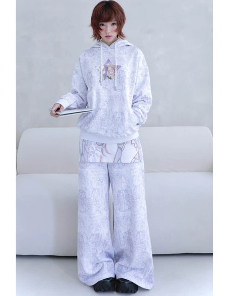 Long Trousers with White Skirt - Hashtag DDD x Oliwabiu