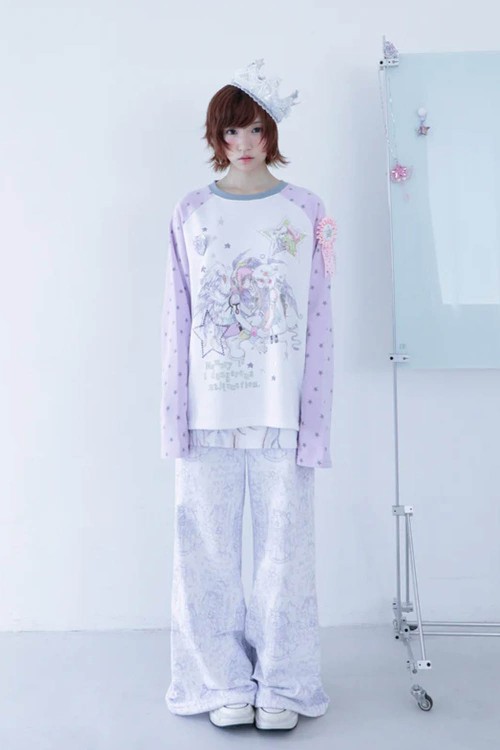 Pantalón Largo con Falda Blanca - Hashtag DDD x Oliwabiu