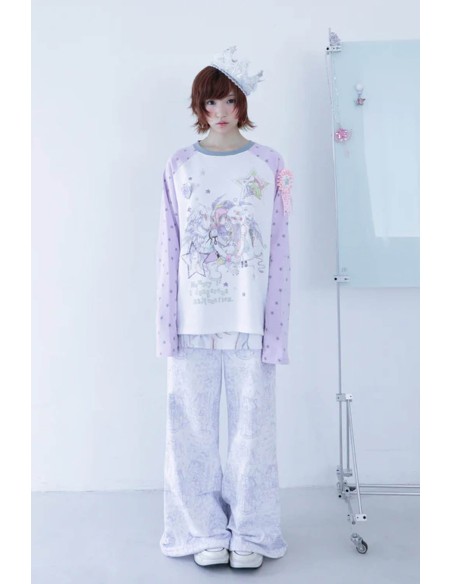 Pantalón Largo con Falda Blanca - Hashtag DDD x Oliwabiu