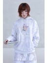 Sudadera con Capucha Star en Blanco - Hashtag DDD x Oliwabiu