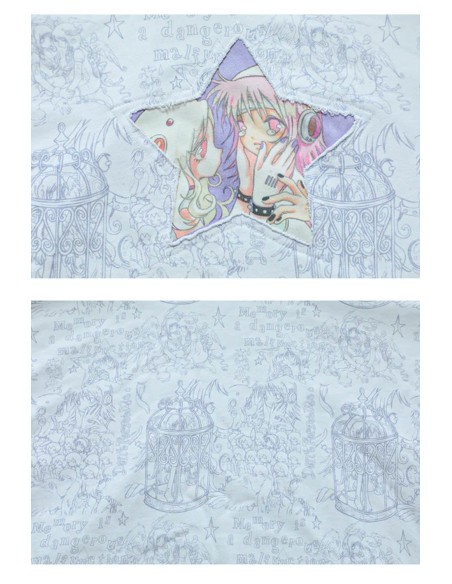 Sudadera con Capucha Star en Blanco - Hashtag DDD x Oliwabiu