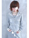 Chaqueta Seifuku Polka Dot Gris - Hashtag DDD x Oooctopus