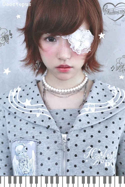 Seifuku Polka Dot Gray Jacket - Hashtag DDD x Oooctopus