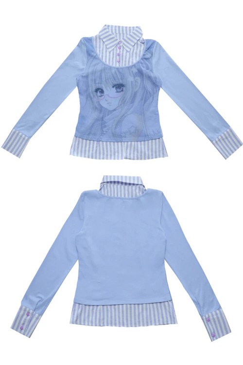 Top Blusa Blue Anime Girl - Hashtag DDD