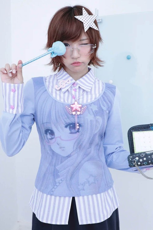 Top Blusa Blue Anime Girl - Hashtag DDD