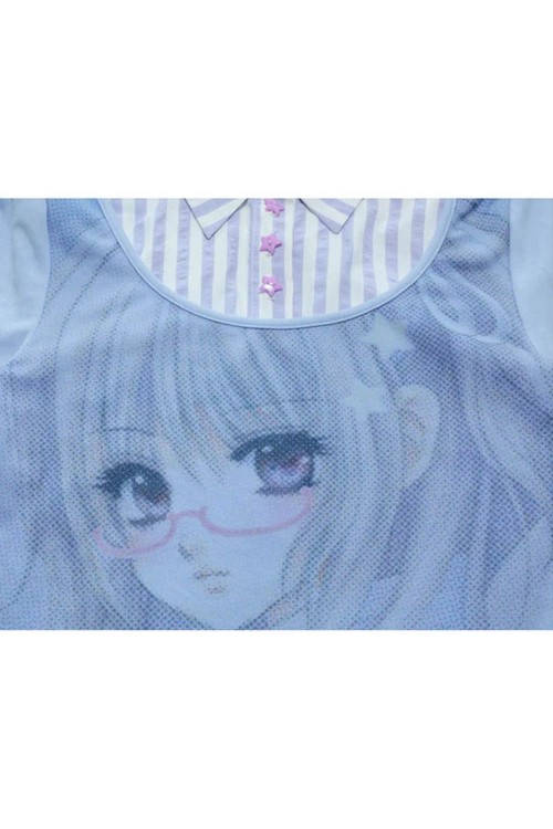 Top Blusa Blue Anime Girl - Hashtag DDD