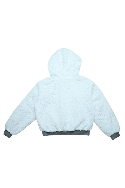 Piano & Stars Fur Coat Pastel Blue - Hashtag DDD