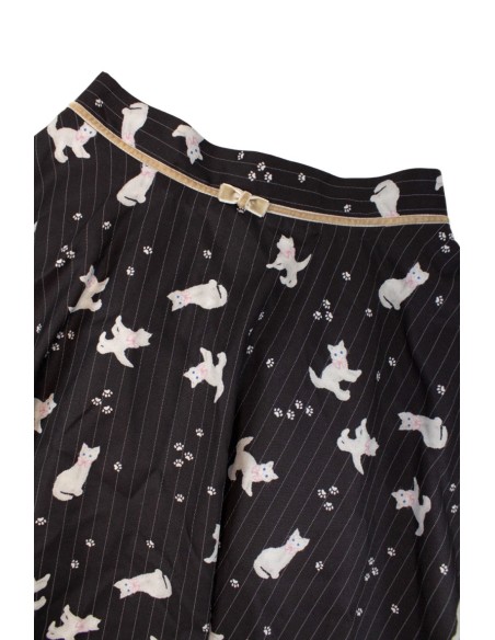 [2a mano] Falda de Estampado de Gatitos - Secret Honey