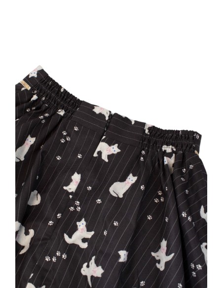 [2a mano] Falda de Estampado de Gatitos - Secret Honey