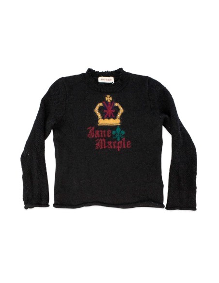 [2a mano] Jersey de Punto con Logo de Corona en Negro - Jane Marple