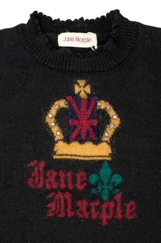 [Second Hand] Crown Logo Knit Jumper in Black - Jane Marple 2