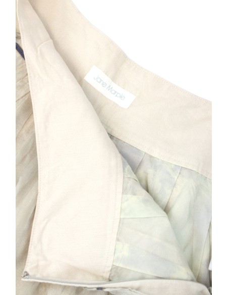 [2nd hand] Golden Playing Cards Skirt with Tulle in Beige - Jane Marple