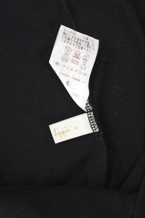 [2a mano] Cutsew de Manga Larga de Puntilla en Negro - Franche Lippée