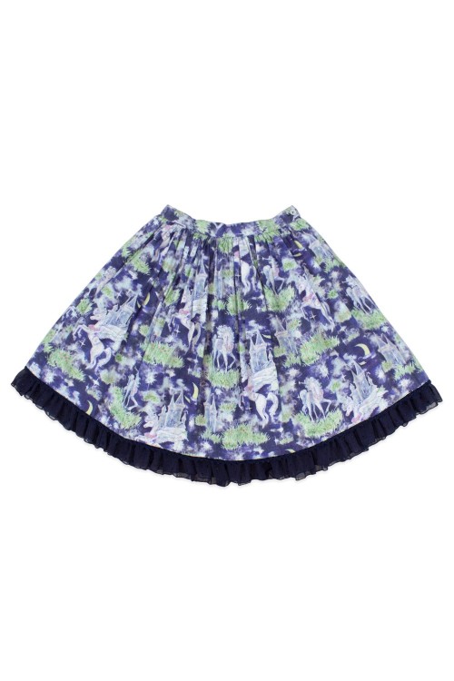 [Second Hand] Paraiso Du un Unicorn Skirt in Navy Blue - Alice and The Pirates