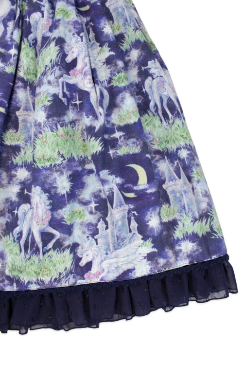 [Second Hand] Paraiso Du un Unicorn Skirt in Navy Blue - Alice and The Pirates