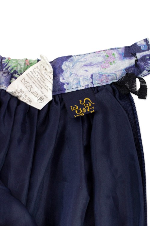 [2a mano] Falda Paraiso Du un Unicorn en Azul Marino - Alice and The Pirates