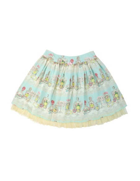 [Second Hand] Georgette Cosmetic Skirt in Blue - Emily Temple Cute
