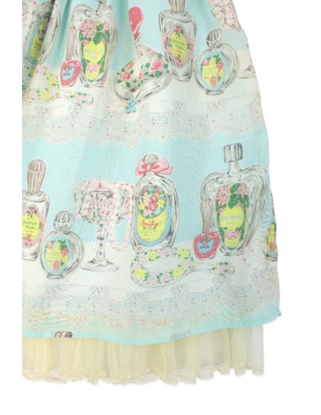 [2a mano] Falda Georgette Cosmetic en Azul - Emily Temple Cute