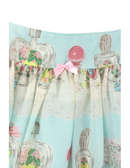 [Second Hand] Georgette Cosmetic Skirt in Blue - Emily Temple Cute