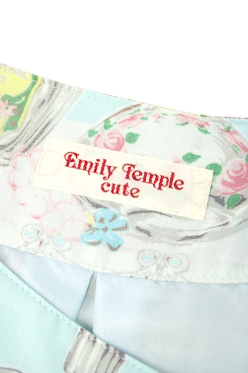 [Second Hand] Georgette Cosmetic Skirt in Blue - Emily Temple Cute