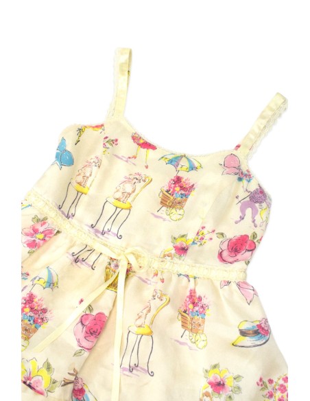 [2a mano] Vestido JSK Ballerina Print en Crema - Emily Temple Cute