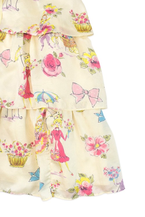 [2a mano] Vestido JSK Ballerina Print en Crema - Emily Temple Cute