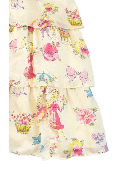 [2a mano] Vestido JSK Ballerina Print en Crema - Emily Temple Cute