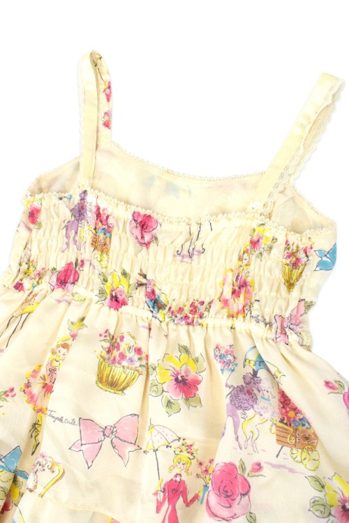[2a mano] Vestido JSK Ballerina Print en Crema - Emily Temple Cute