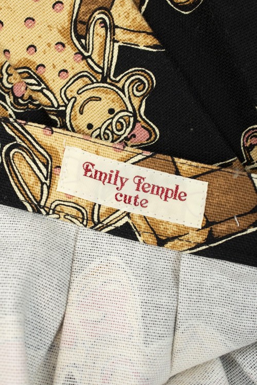 [Second Hand] Cookie Print Classic in Black - Emily Temple Cute