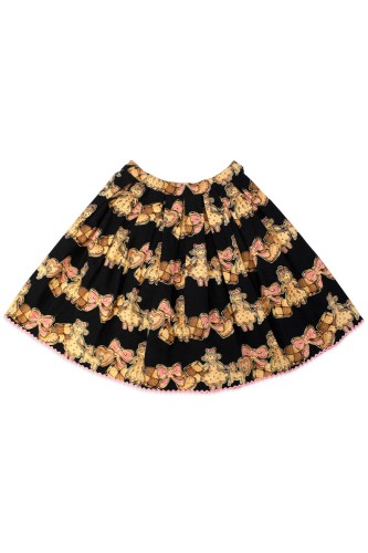 [2a mano] Falda Cookie Print Classic en Negro - Emily Temple Cute